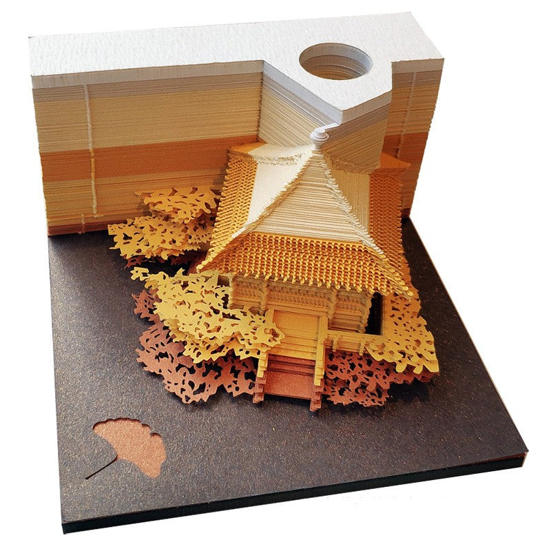 Regalo de decoración de calendario 3D