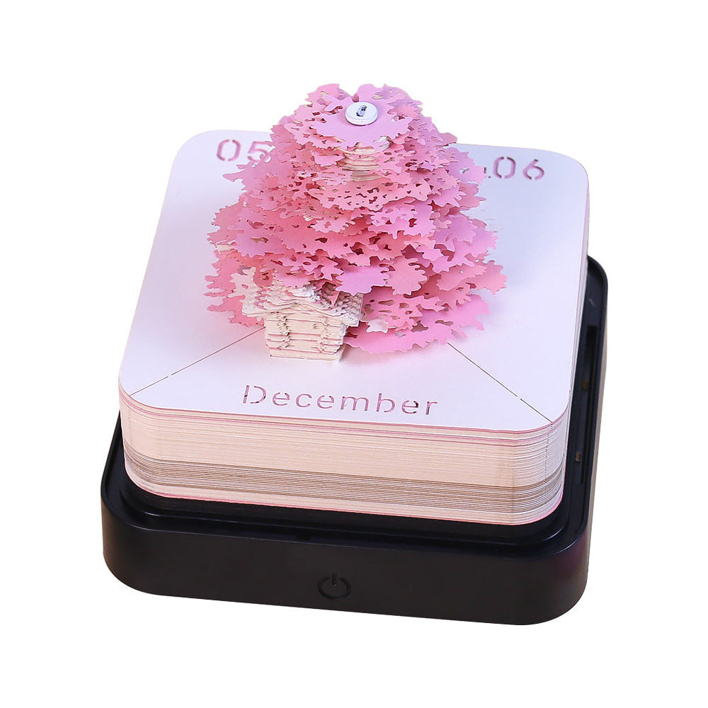 Regalo de decoración de calendario 3D
