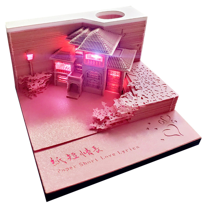 Regalo de decoración de calendario 3D