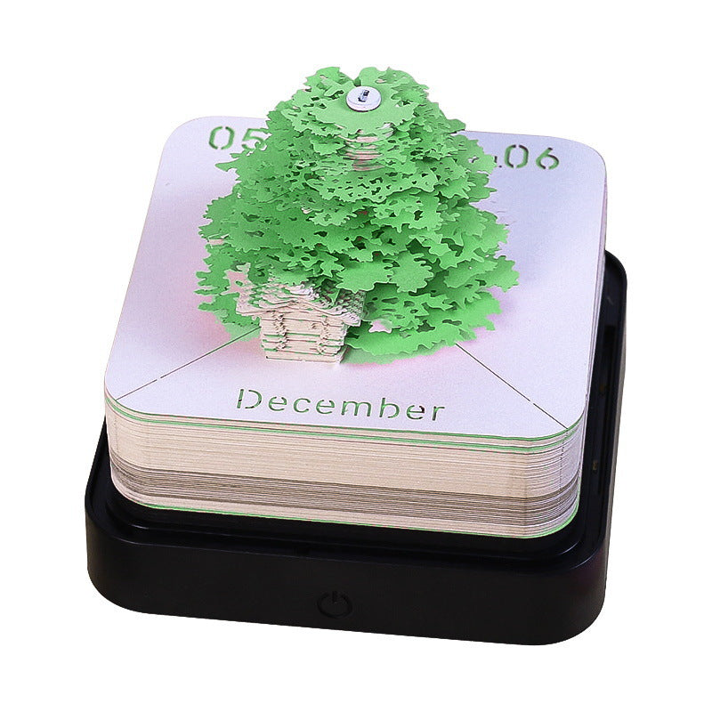 Regalo de decoración de calendario 3D