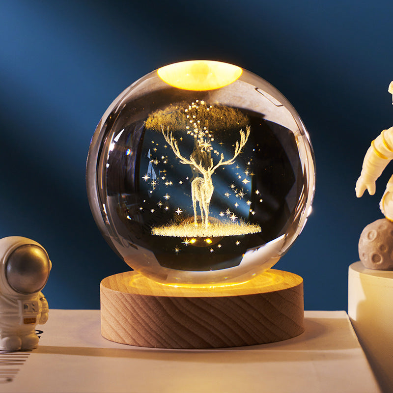 Luminous Crystal Ball Night Lamp Gift