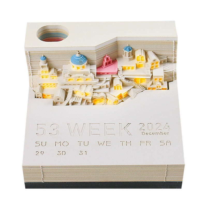 Regalo de decoración de calendario 3D