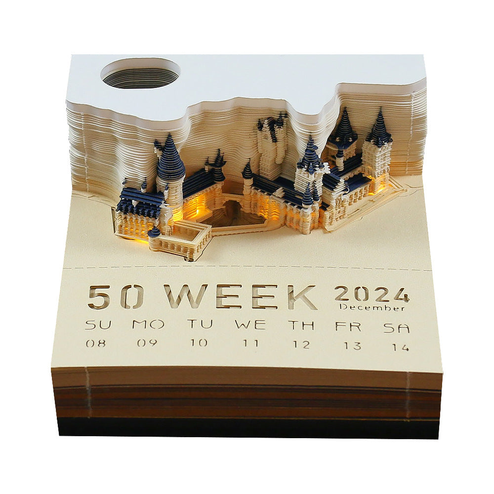 Regalo de decoración de calendario 3D