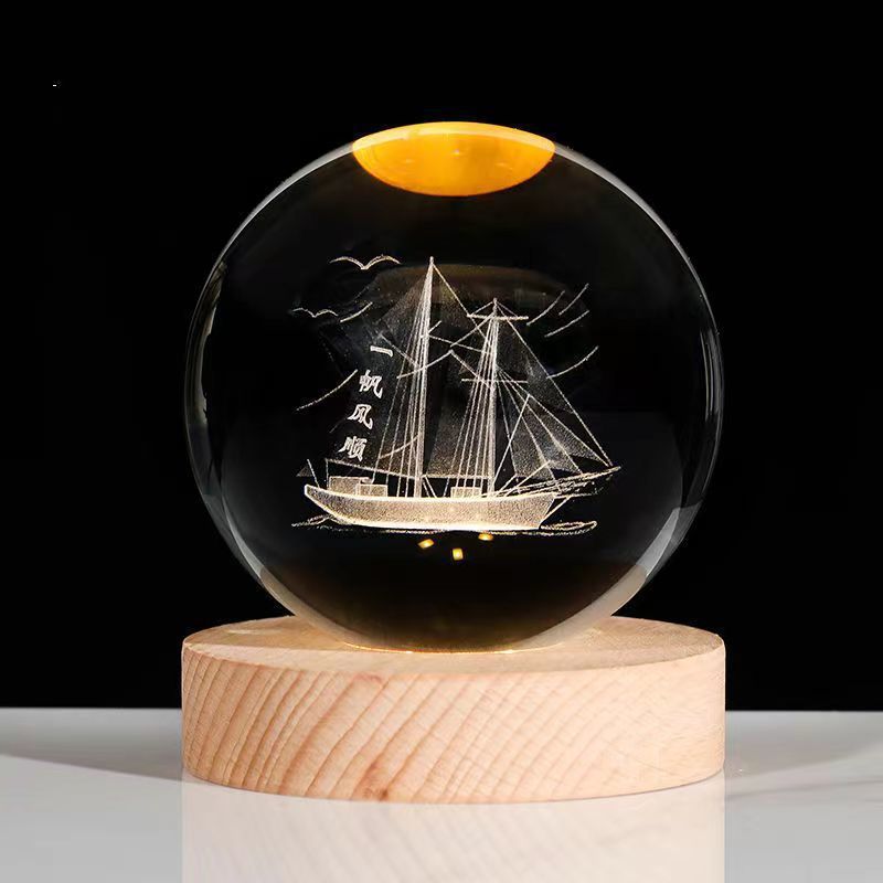 Luminous Crystal Ball Night Lamp Gift