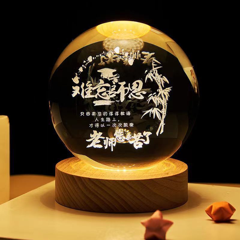 Luminous Crystal Ball Night Lamp Gift