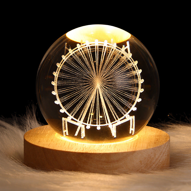 Luminous Crystal Ball Night Lamp Gift