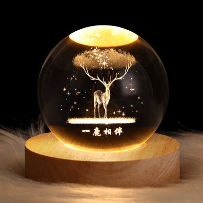 Luminous Crystal Ball Night Lamp Gift