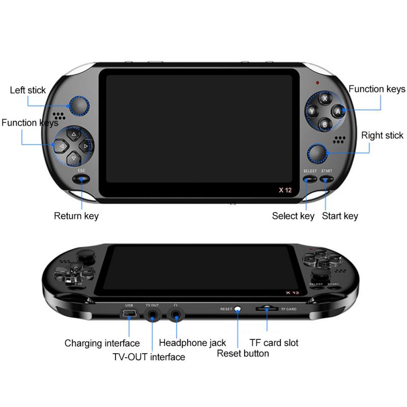 Retro-Spielkonsole X12 8GB PSP