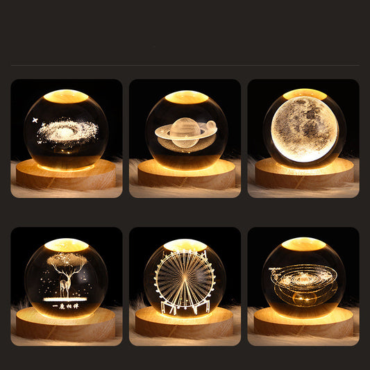 Luminous Crystal Ball Night Lamp Gift