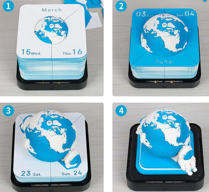 3D Earth Model Calendar